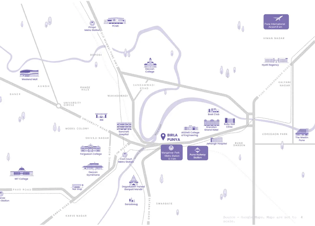 Birla Punya   location map